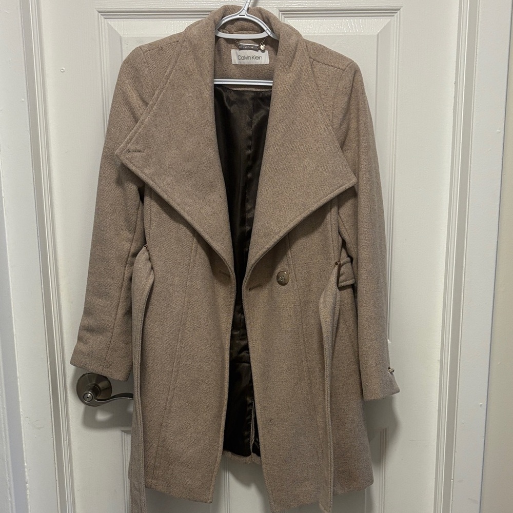Calvin Klein Women's Beige pea Coat
